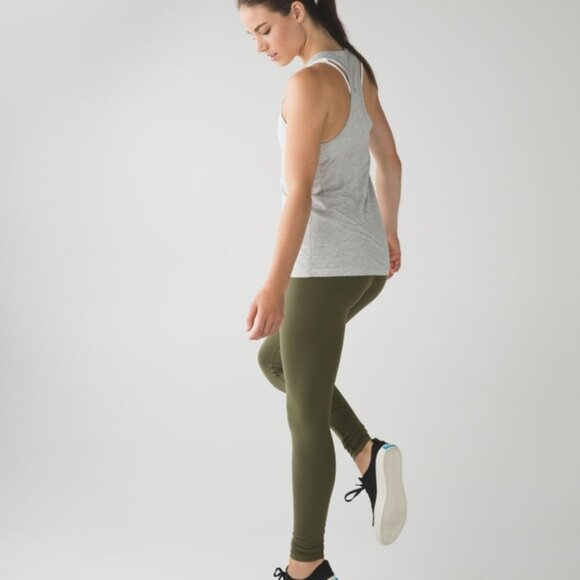 Lululemon Wunder Under Pant *Full-On Luon Fatigue Green Denim - Picture 2 of 8